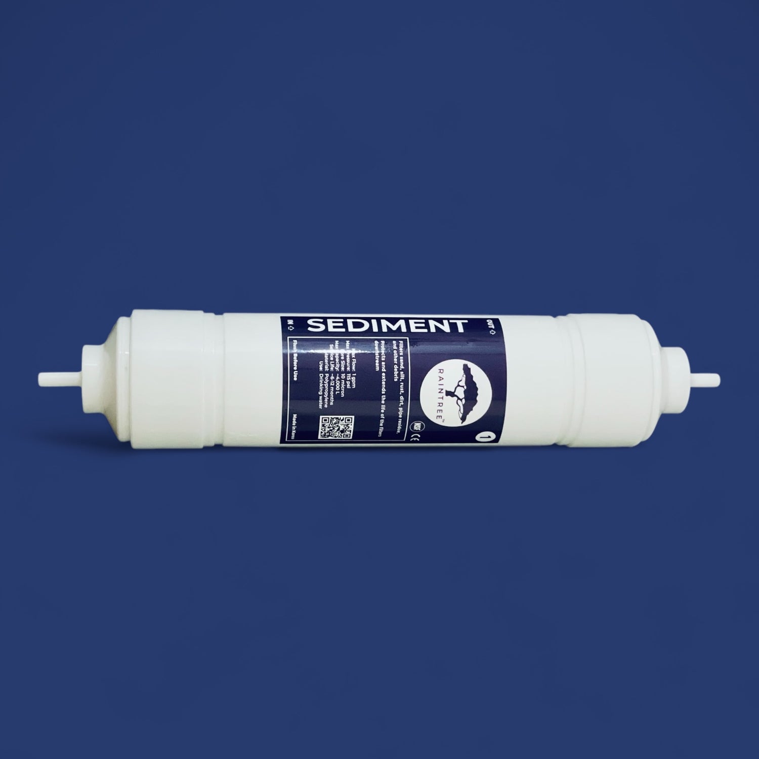Raintree sediment water filter. Used for water coolers and undersink filtration systems.