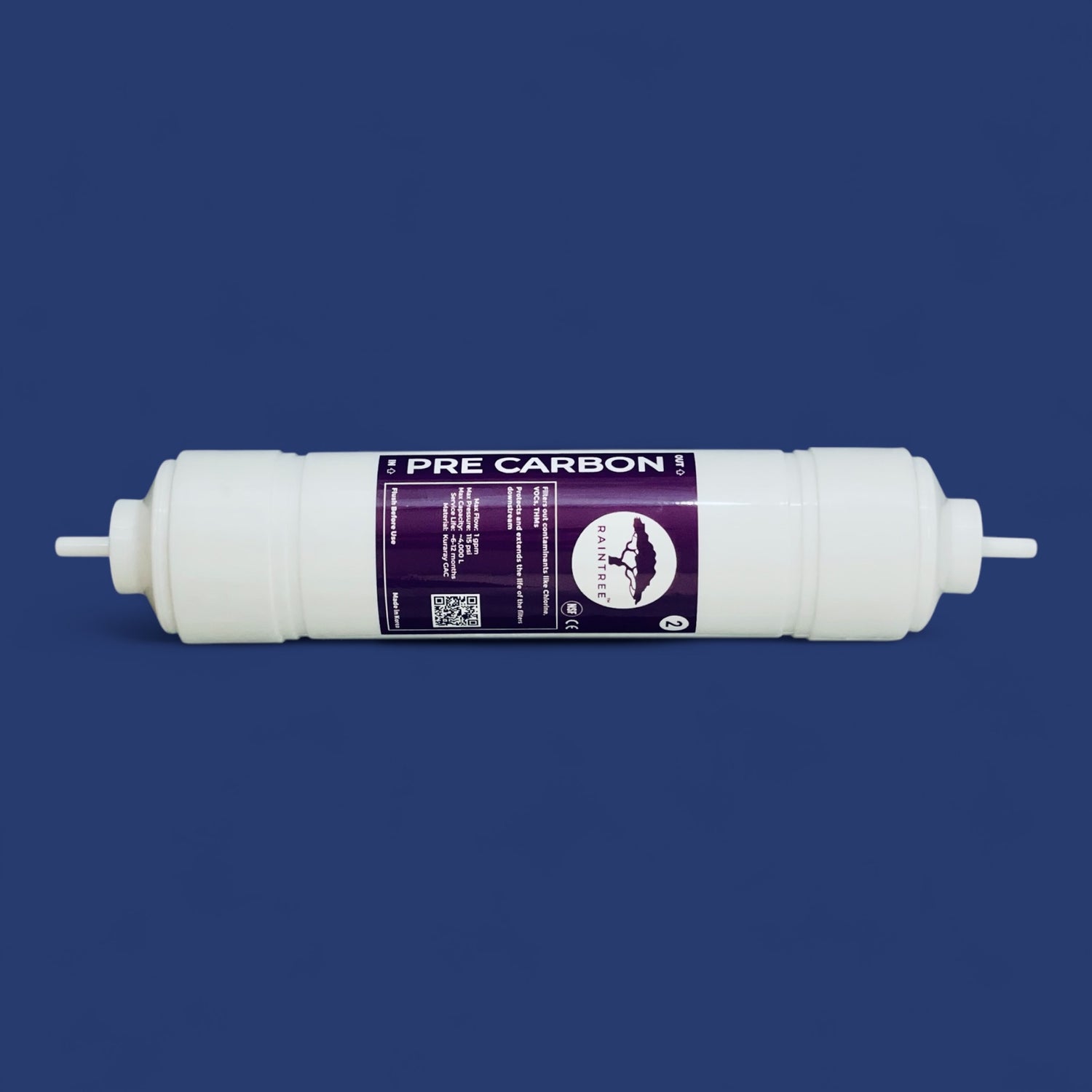 Raintree pre carbon GAC filter. Used for water coolers and undersink water filtration systems.