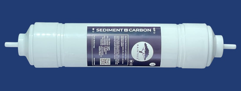 Raintree sediment + carbon block filter for water cooler and undersink water filtration systems