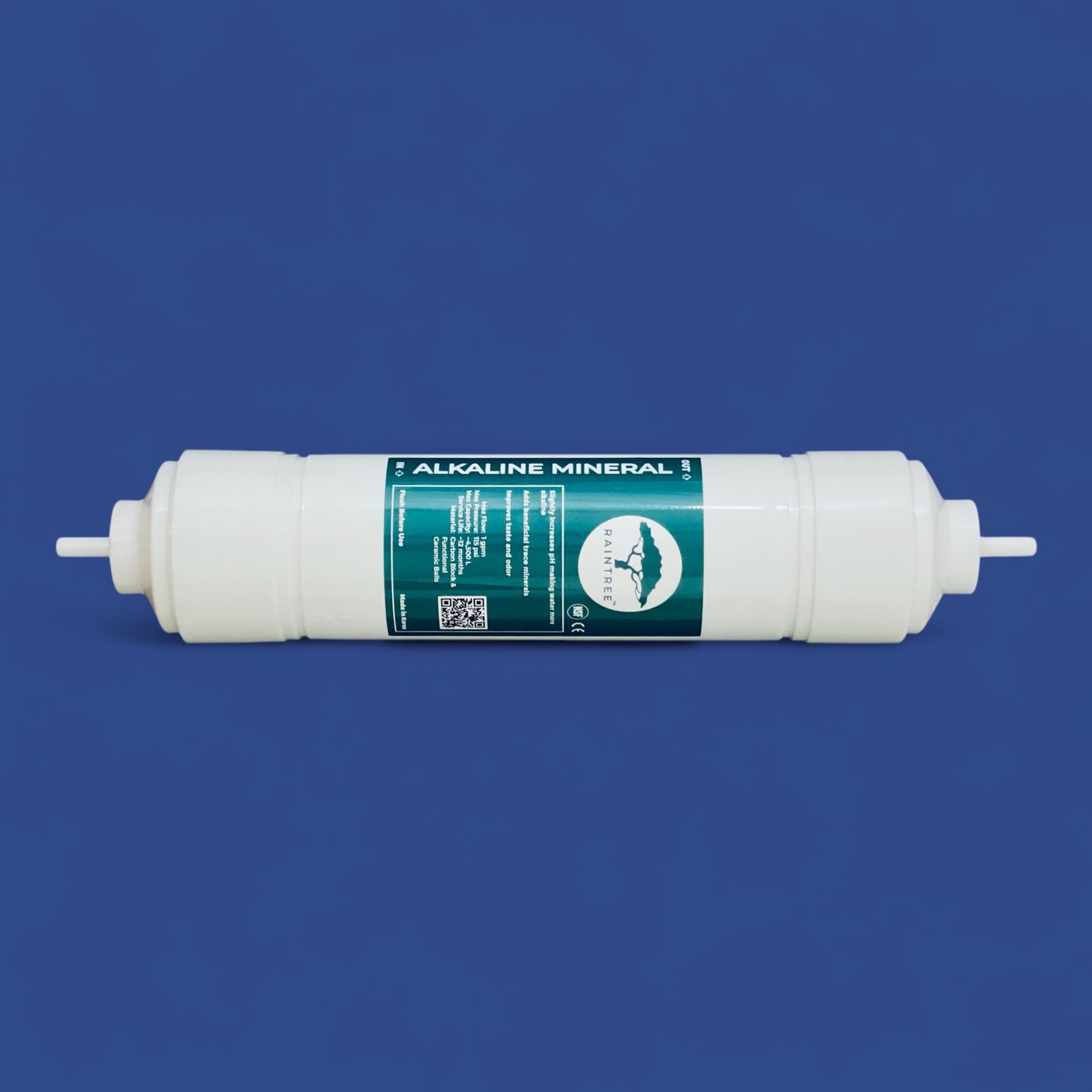 Alkaline Mineral carbon block water filter. Used for water coolers and undersink water filtration systems.