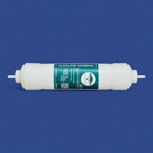 Alkaline Mineral carbon block water filter. Used for water coolers and undersink water filtration systems.