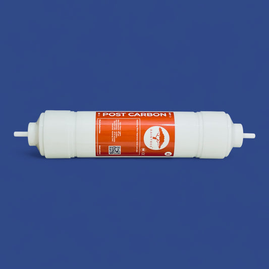 Raintree Post Carbon GAC water filter. Used for water coolers and undersink water filtration systems.